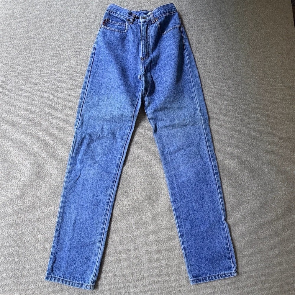 Vintage Hang Ten Mom Jeans Womens Size 12 Medium Wash Blue High Rise